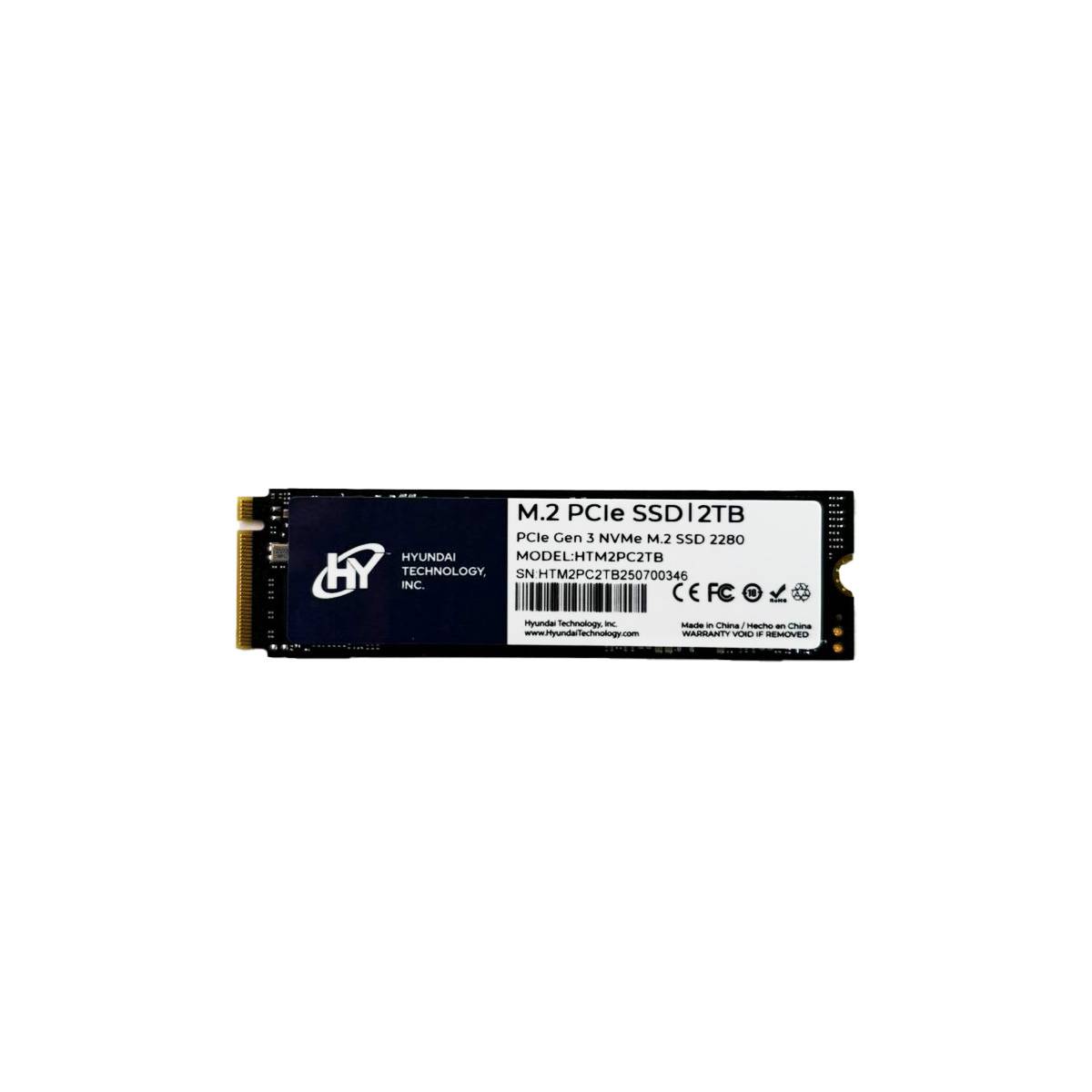 Unidad de Estado Solido - 512GB M.2 2280, PCIe 3.0 NVMe HYUNDAI HTM2PC512G Unidad de Estado Solido - 512GB M.2 2280, PCIe 3.0 NVMe HYUNDAI HTM2PC512G